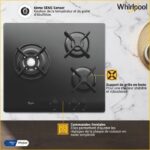 Whirlpool AKT404NB - Plaque de cuisson gaz, 3 foyers, 59 cm – Image 7