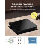 Comfee 4 Foyers- 4 boosters - Plaque à induction, 4 foyers, 59 cm, 7400 W – Image 3
