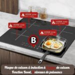 Kichpower 4 feux - Plaque à induction, 4 foyers, 59 cm, 6000 W – Image 3