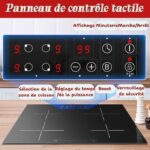 Kichpower 4 feux - Plaque à induction, 4 foyers, 59 cm, 6000 W – Image 5