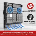 Kichpower 4 feux - Plaque à induction, 4 foyers, 59 cm, 6000 W – Image 6
