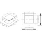 Candy CH63CT - Plaque vitrocéramique, 3 foyers, 59 cm, 5500 W – Image 2