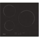 Candy CH63CT - Plaque vitrocéramique, 3 foyers, 59 cm, 5500 W