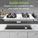 Sndoas 4 foyers - Plaque de cuisson gaz, 4 foyers, 58 cm – Image 2