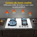 Sndoas 4 foyers - Plaque de cuisson gaz, 4 foyers, 58 cm – Image 3