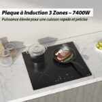 Firegas 3 Foyers - Plaque à induction, 3 foyers, 59 cm, 7400 W – Image 2