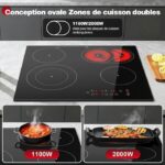 Kichpower 4 Feux - Plaque vitrocéramique, 4 foyers, 59 cm, 6600 W – Image 5