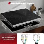 Kichpower 4 Feux - Plaque vitrocéramique, 4 foyers, 59 cm, 6600 W – Image 6