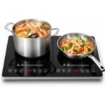 Amzchef 2 Foyers 20 Niveaux - Plaque à induction, 2 foyers, 36 cm, 3500 W