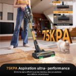 Proscenic P15A - Aspirateur balai sans fil, 75 000 Pa, 70 min, 59 dB(A) – Image 2