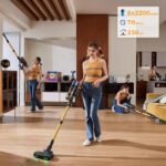 Proscenic P15A - Aspirateur balai sans fil, 75 000 Pa, 70 min, 59 dB(A) – Image 5
