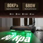 Proscenic PO20 -Sec/Humide - Aspirateur balai laveur, 80 000 Pa, 70 min, 59 dB(A) – Image 3