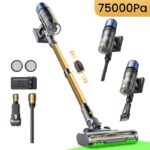 Proscenic PO15 - Aspirateur balai sans fil, 75 000 Pa, 70 min, 59 dB(A)