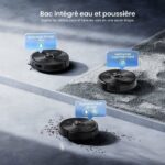 Proscenic QO10 - Aspirateur robot laveur avec station, 12 000 Pa, 3200 mAh, 200 min – Image 4