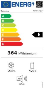 Samsung RS70F65QET - Réfrigérateur américain, 659 L, classe E – Image 4