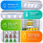 Gedtech GCB262SL - Réfrigérateur combiné, 262 L, classe E – Image 5