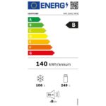 Hotpoint HPK25402XP7E - Réfrigérateur combiné, 355 L, classe B, No Frost – Image 4