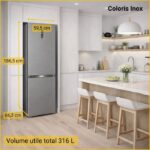 Whirlpool WHK26363XP6E - Réfrigérateur combiné, 316 L, classe C, No Frost – Image 9