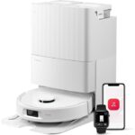 Roborock QV 35S - Aspirateur robot laveur avec station, 10 000 Pa, 5200 mAh