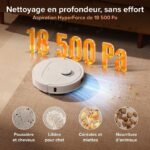 Roborock Qrevo S - Aspirateur robot laveur avec station, 18 500 Pa, 5200 mAh – Image 3