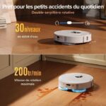 Roborock Qrevo S - Aspirateur robot laveur avec station, 18 500 Pa, 5200 mAh – Image 4