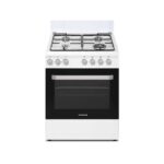 Rosières RGG663CSW/E 4 brûleurs - Cuisinière à gaz, 4 feux, 60 cm, classe A