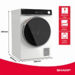Sharp KD-WNHL8S9GWB - Sèche-linge 8 kg, classe B – Image 2