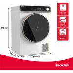 Sharp KD-WNHL8S9GWB - Sèche-linge 8 kg, classe B – Image 3
