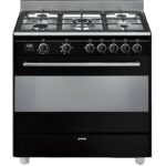 Smeg BG91N2 - Cuisinière à gaz, 5 feux, 89,8 cm