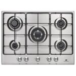 Continental Edison CECTG5VIX - Plaque de cuisson gaz, 5 foyers
