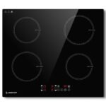 Amzchef 4 foyers Encastrable - Plaque à induction, 4 foyers, 52 cm, 7400 W