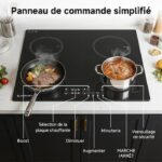 Amzchef 4 foyers Encastrable - Plaque à induction, 4 foyers, 52 cm, 7400 W – Image 3