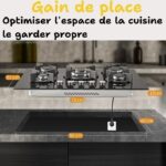 Sndoas L70 cm - Plaque de cuisson gaz, 5 foyers, 70 cm – Image 6