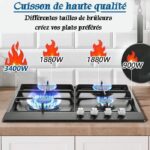 Sndoas Encastrable - Plaque de cuisson gaz, 60 cm – Image 3