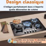 Sndoas L70 cm - Plaque de cuisson gaz, 5 foyers, 70 cm – Image 3