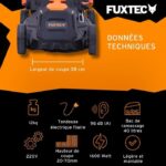Fuxtec FX-RME38 - Tondeuse électrique, coupe 38 cm, jusqu'à 600 m² – Image 3
