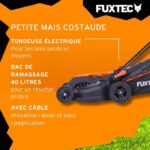 Fuxtec FX-RME38 - Tondeuse électrique, coupe 38 cm, jusqu'à 600 m² – Image 5