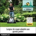 Powerplus POWPG6290 - Tondeuse électrique, coupe 46 cm, jusqu'à 1000 m², 1800 W – Image 4
