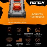 Fuxtec FX-E1RM20ECO-SET - Tondeuse sans fil, coupe 30 cm, jusqu'à 200 m², 20 V – Image 2