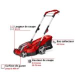 Einhell RASARRO 36/36 Kit PXC - Tondeuse sans fil, coupe 36 cm, jusqu'à 400 m², 36 V – Image 2