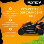 Fuxtec FX-E1RM20-SET - Tondeuse sans fil, coupe 33 cm, jusqu'à 200 m², 40 V – Image 3