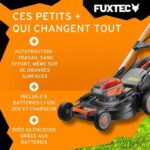 Fuxtec FX-E2RM51SET - Tondeuse sans fil, coupe 51 cm, jusqu'à 500 m², 40 V – Image 4