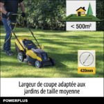 Powerplus POWXG6281 - Tondeuse électrique, coupe 42 cm, jusqu'à 500 m², 2000 W – Image 4