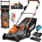 Masko Largeur de coupe - Tondeuse sans fil, coupe 33 cm