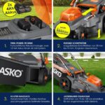 Masko Largeur de coupe - Tondeuse sans fil, coupe 33 cm – Image 4