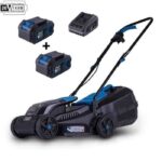 Scheppach BC-MP320-X - Tondeuse sans fil, coupe 32 cm, jusqu'à 300 m²