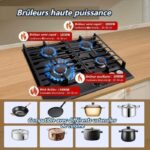 Topstrong encastrable - Plaque de cuisson gaz, 4 foyers, 59 cm – Image 2