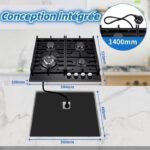 Topstrong encastrable - Plaque de cuisson gaz, 4 foyers, 59 cm – Image 3