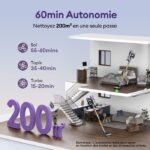 Ultenic UW20 - Aspirateur balai sans fil, 150 AW, 60 min, 78 dB(A) – Image 4