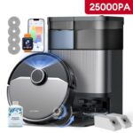 Ultenic M50 - Aspirateur robot laveur avec station, 25 000 Pa, 5200 mAh, 200 min